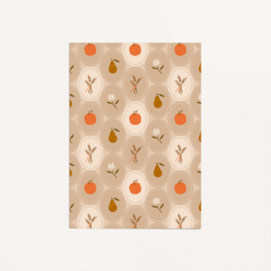 Illustration motif automne champêtre