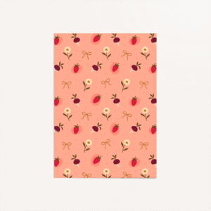 Illustration motif jardin fleuri