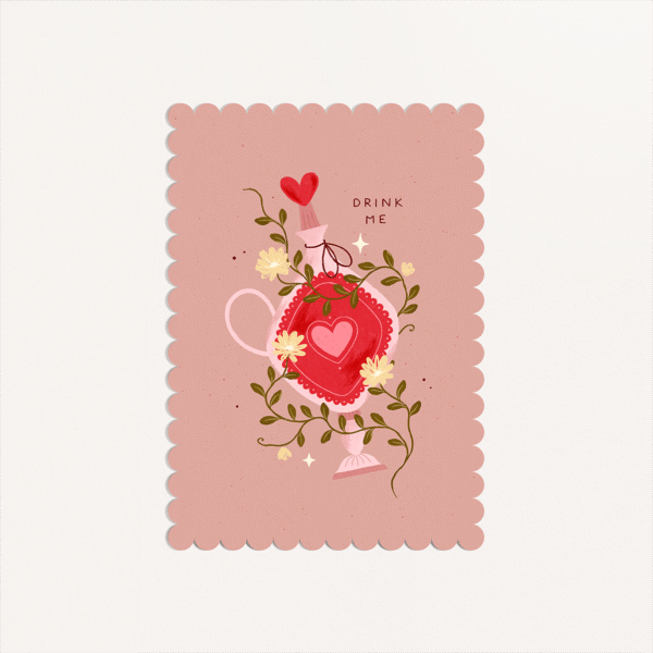 Illustration potion d'amour